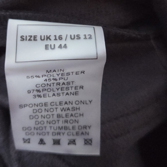 Maniere de voir Vegan Leather Carpenter Cargo Trousers US 12 - Picture 7 of 7